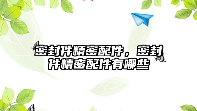 密封件精密配件，密封件精密配件有哪些