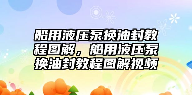 船用液壓泵換油封教程圖解，船用液壓泵換油封教程圖解視頻